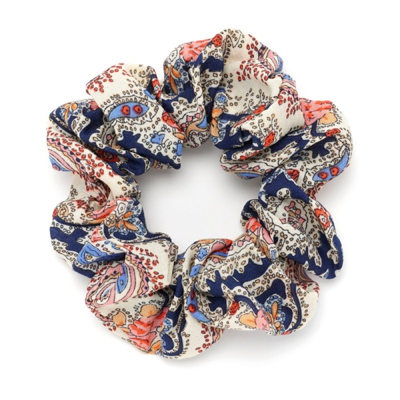 Резинка для волос объёмная из шифоновой ткани (16044) вариант 01