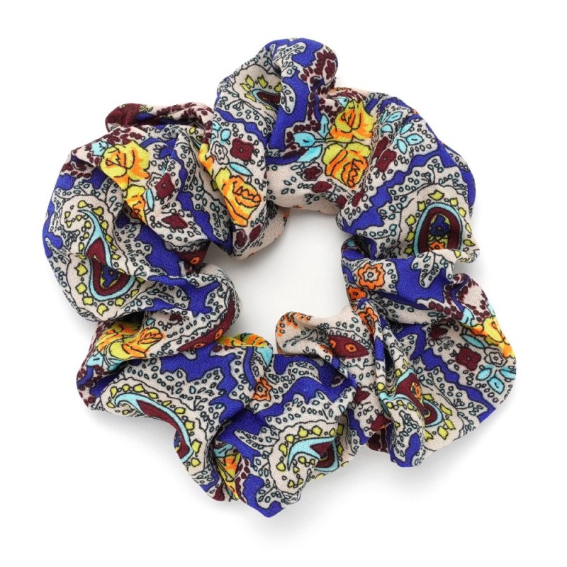 Резинка для волос объёмная из шифоновой ткани (16044) вариант 02