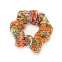 Резинка для волос объёмная из шифоновой ткани (16053) вариант 02