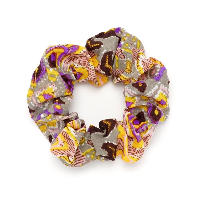 Резинка для волос объёмная из шифоновой ткани (16053) вариант 03