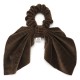 Резинка для волос твилли с платком из вельветовой ткани (23733) вариант 01