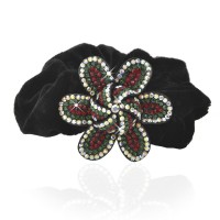 Велюровая резинка для волос с украшением (2604)