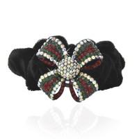 Велюровая резинка для волос с украшением (2605)