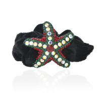 Велюровая резинка для волос с украшением (2645)