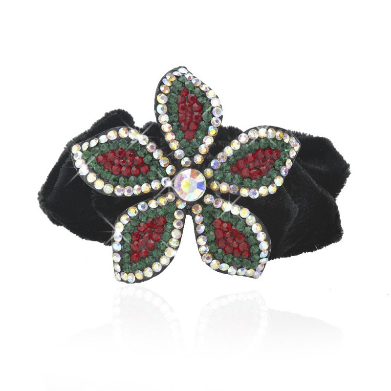 Велюровая резинка для волос с украшением (2646)