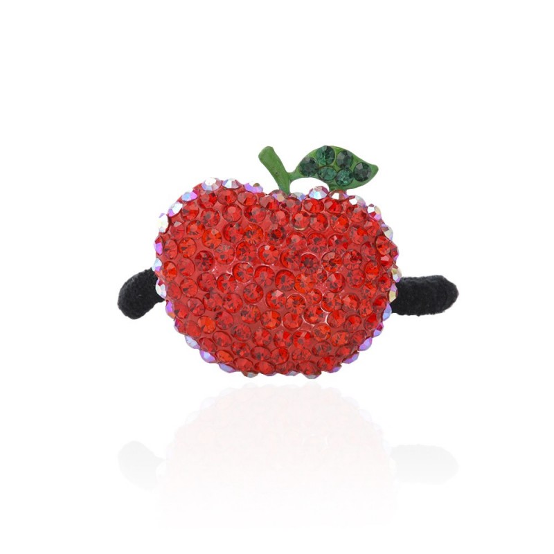 Резинка для волос с украшением Яблоко (2707)