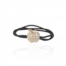 Резинка для волос тройная с украшением (7489)