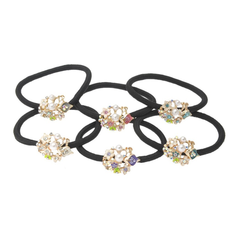 Набор резинок для волос 6шт разноцветные (9248)