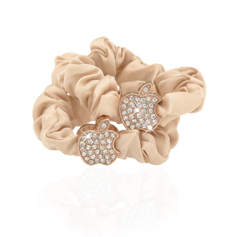 Набор резинок для волос шифоновый с украшением 2шт (10910) вариант 01