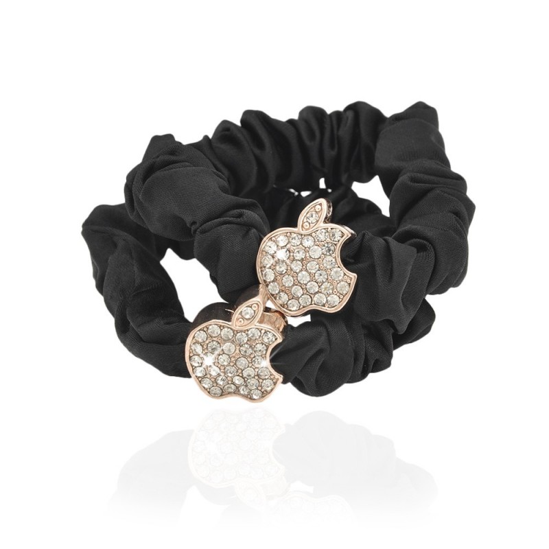 Набор резинок для волос шифоновый с украшением 2шт (10910) вариант 03