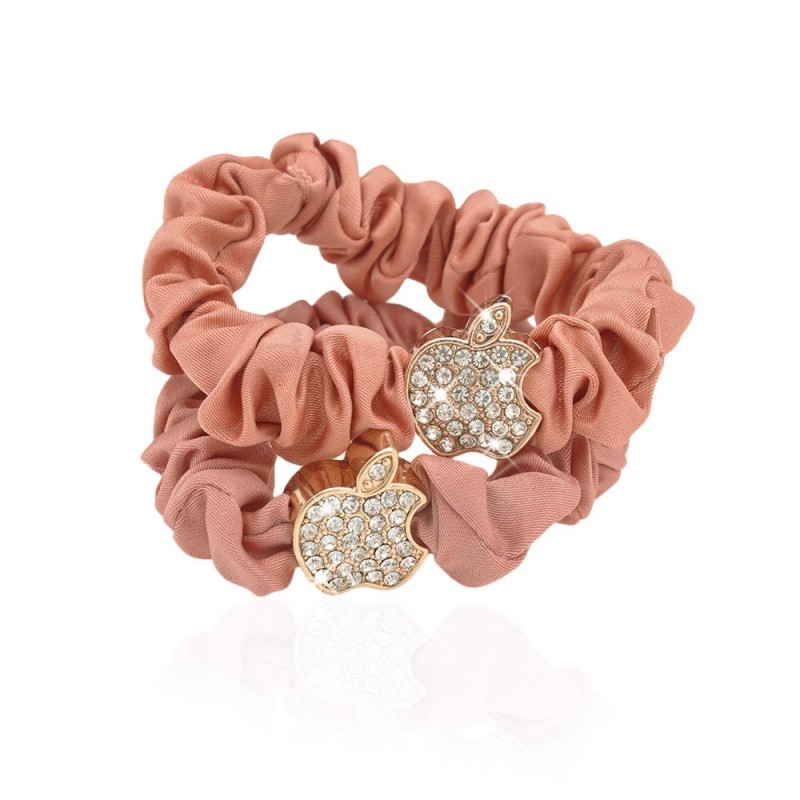 Набор резинок для волос шифоновый с украшением 2шт (10910) вариант 05
