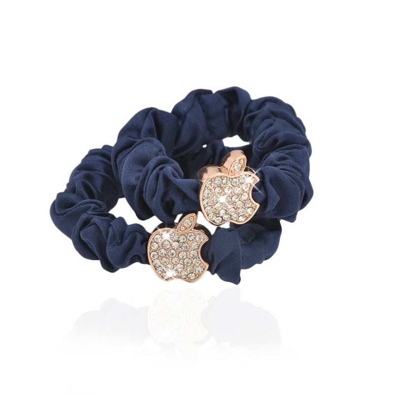 Набор резинок для волос шифоновый с украшением 2шт (10910) вариант 06