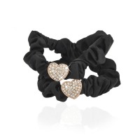 Набор резинок для волос шифоновый с украшением 2шт (10911) вариант 03