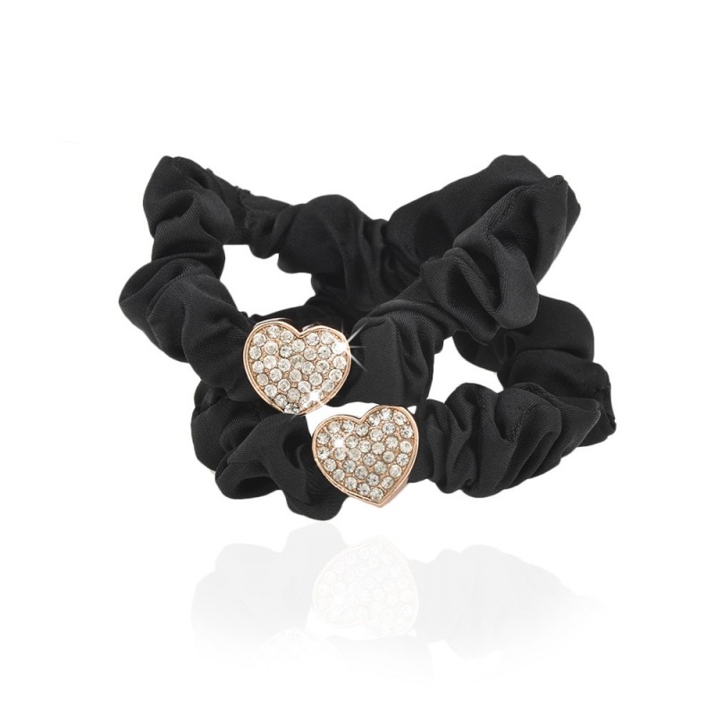 Набор резинок для волос шифоновый с украшением 2шт (10911) вариант 03