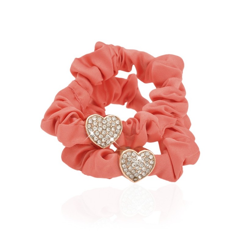 Набор резинок для волос шифоновый с украшением 2шт (10911) вариант 04