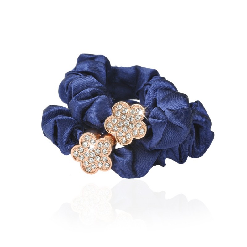 Набор резинок для волос шифоновый с украшением 2шт (10913) вариант 04