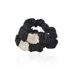 Набор резинок для волос шифоновый с украшением 2шт (10914) вариант 01