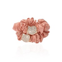 Набор резинок для волос шифоновый с украшением 2шт (10914) вариант 05