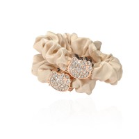Набор резинок для волос шифоновый с украшением 2шт (10914) вариант 06