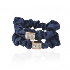 Набор резинок для волос шифоновый с украшением 2шт (10952) вариант 01