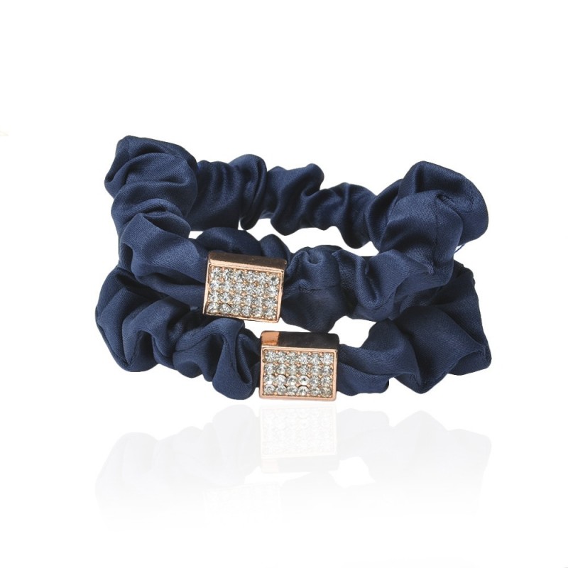 Набор резинок для волос шифоновый с украшением 2шт (10952) вариант 01