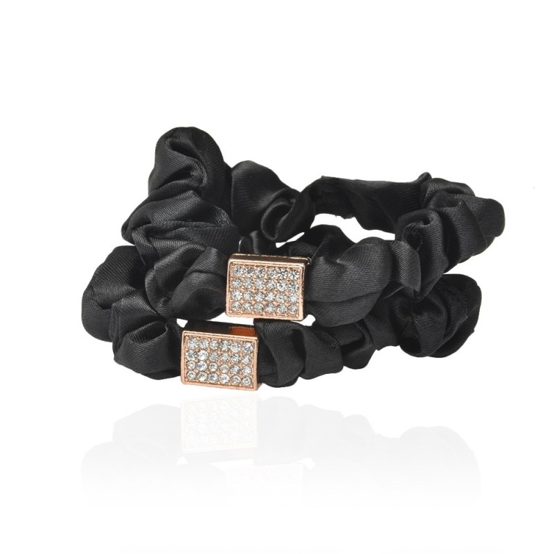 Набор резинок для волос шифоновый с украшением 2шт (10952) вариант 02