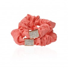 Набор резинок для волос шифоновый с украшением 2шт (10952) вариант 03