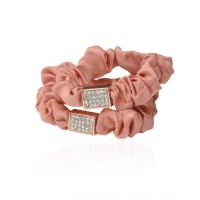 Набор резинок для волос шифоновый с украшением 2шт (10952) вариант 05