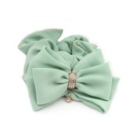 Резинка для волос шифоновая объемная с бантиком (11291) вариант 05