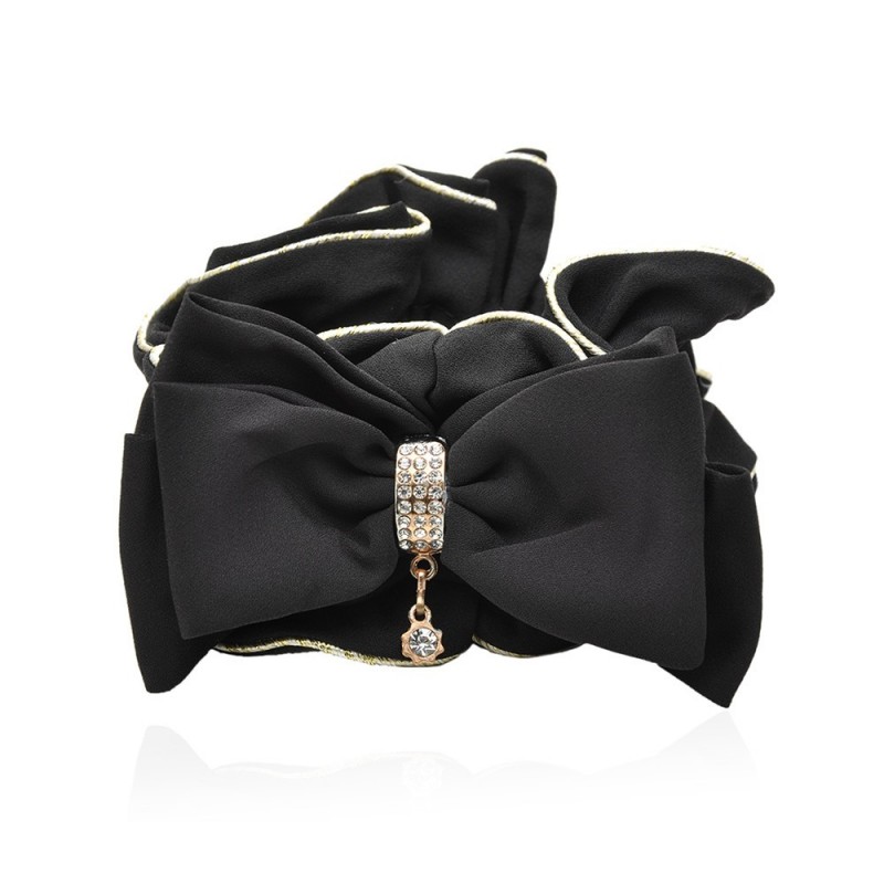 Резинка для волос шифоновая объемная с бантиком (11291) вариант 08