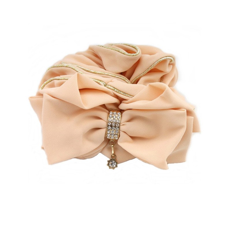 Резинка для волос шифоновая объемная с бантиком (11291) вариант 09