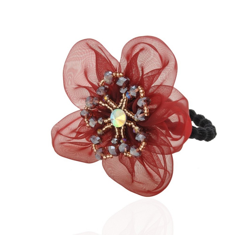 Резинка для волос с украшением (12438) вариант 03