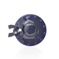 Велюровая резинка для волос с украшением (3551) вариант 01