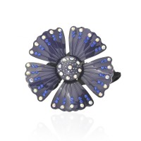 Резинка для волос шифоновая с украшением (3554) вариант 04