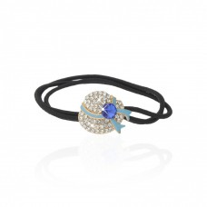 Резинка для волос тройная с украшением (7461) вариант 01