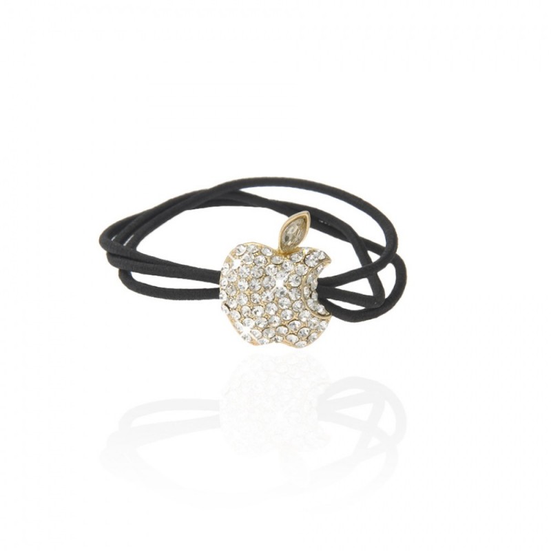 Резинка для волос тройная с украшением (7462) вариант 01