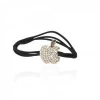 Резинка для волос тройная с украшением (7462) вариант 03