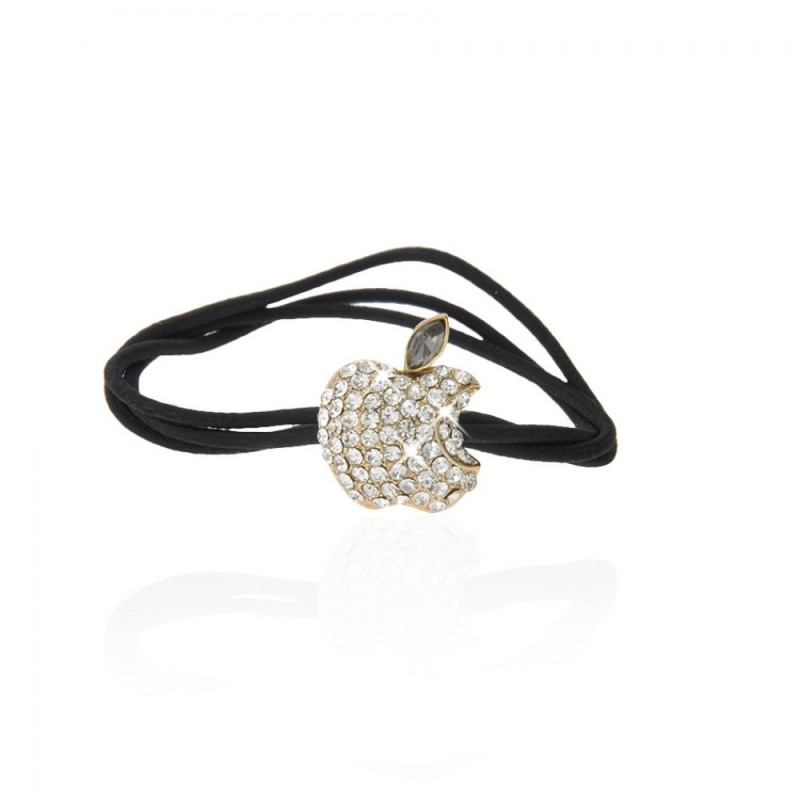 Резинка для волос тройная с украшением (7462) вариант 03