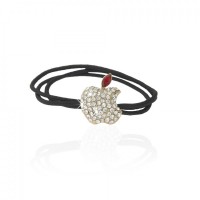 Резинка для волос тройная с украшением (7462) вариант 05