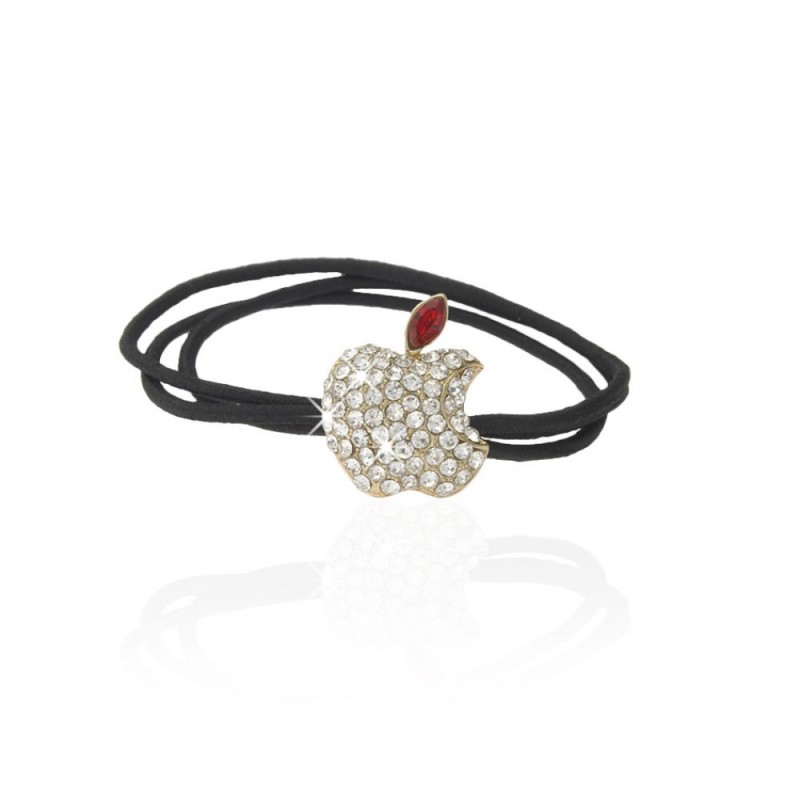 Резинка для волос тройная с украшением (7462) вариант 05