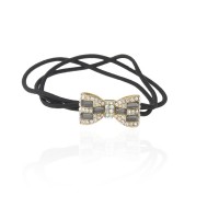 Резинка для волос тройная с украшением (7463) вариант 02