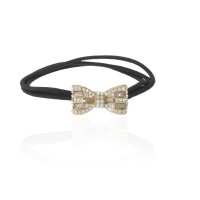 Резинка для волос тройная с украшением (7463) вариант 03