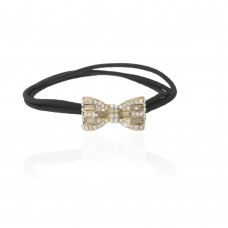 Резинка для волос тройная с украшением (7463) вариант 03