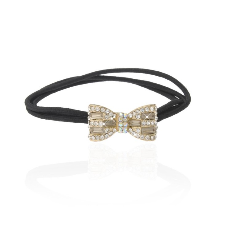 Резинка для волос тройная с украшением (7463) вариант 03