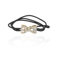 Резинка для волос тройная с украшением (7463) вариант 04