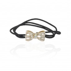 Резинка для волос тройная с украшением (7463) вариант 04