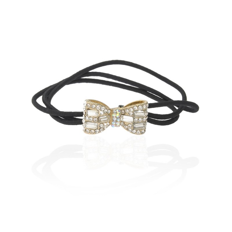 Резинка для волос тройная с украшением (7463) вариант 04