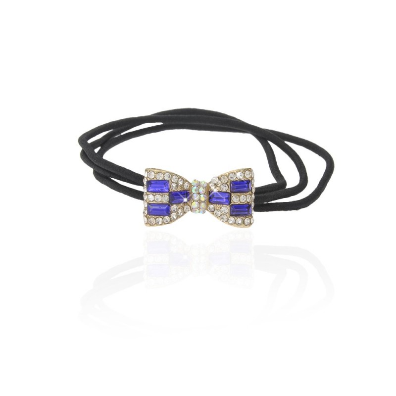 Резинка для волос тройная с украшением (7463) вариант 06