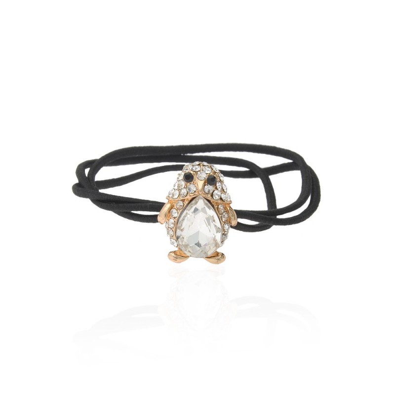 Резинка для волос тройная с украшением (7465) вариант 02