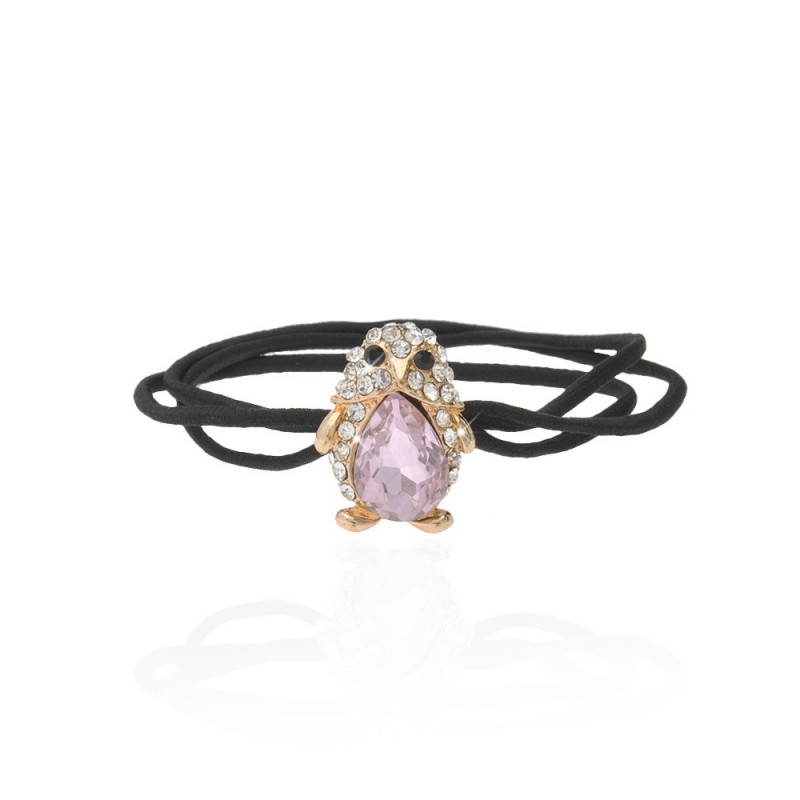 Резинка для волос тройная с украшением (7465) вариант 03